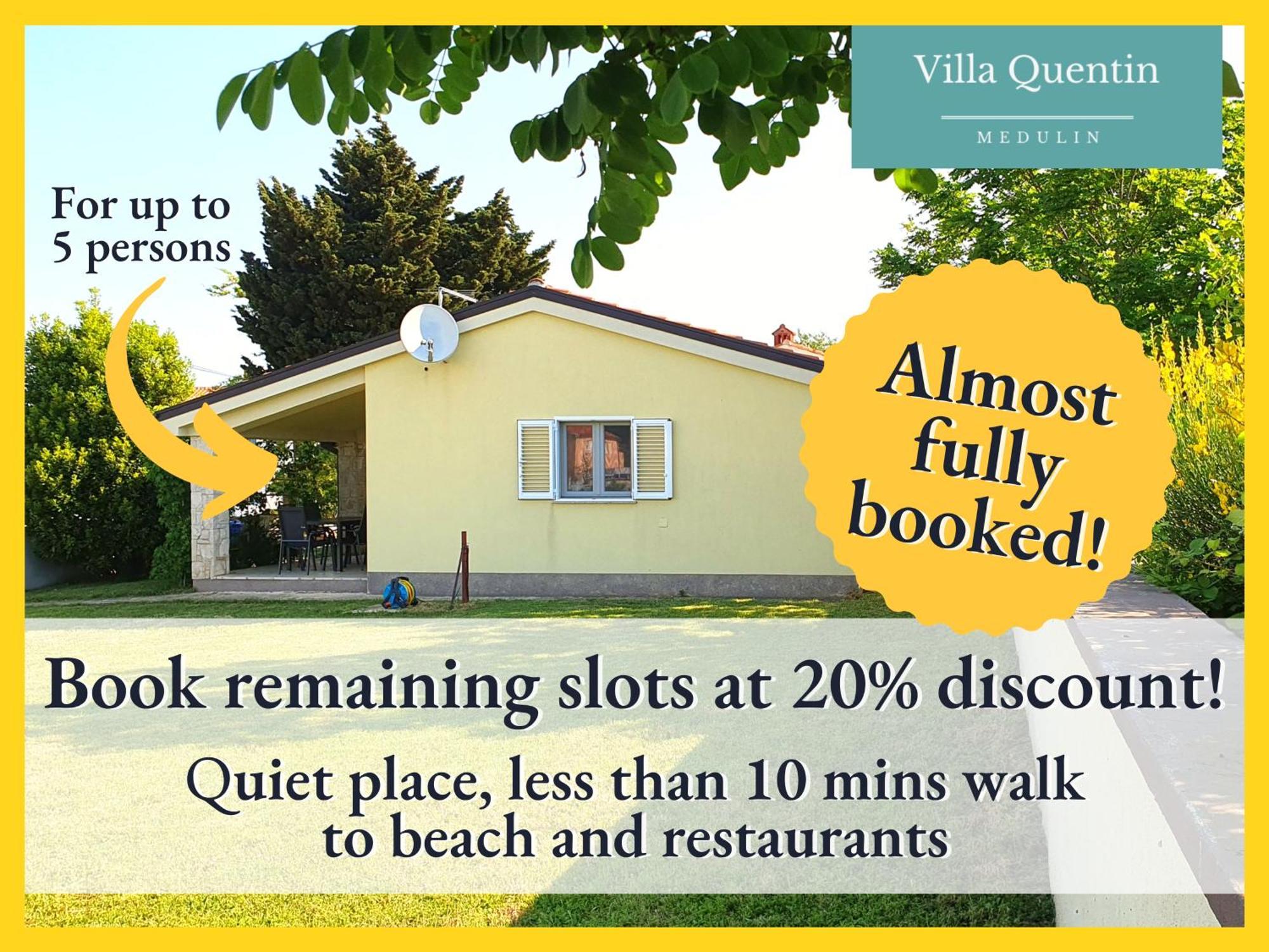 Villa Quentin - Quiet Place Close To Beach Medulin Exterior photo